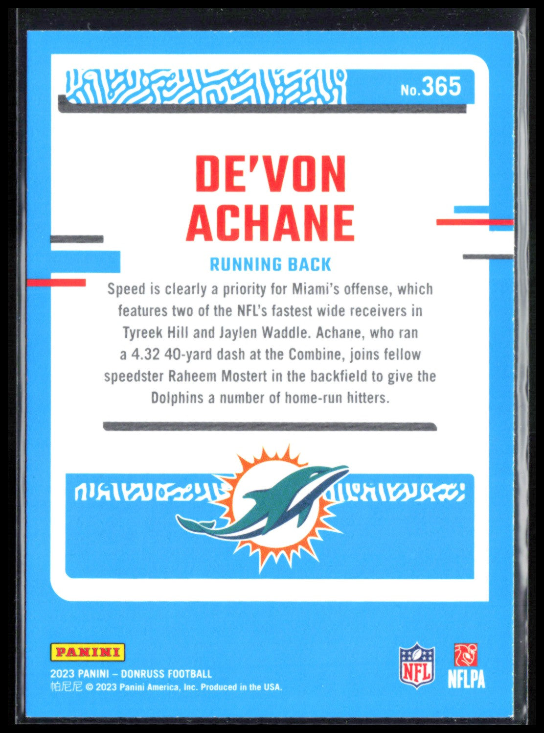 De'Von Achane RC