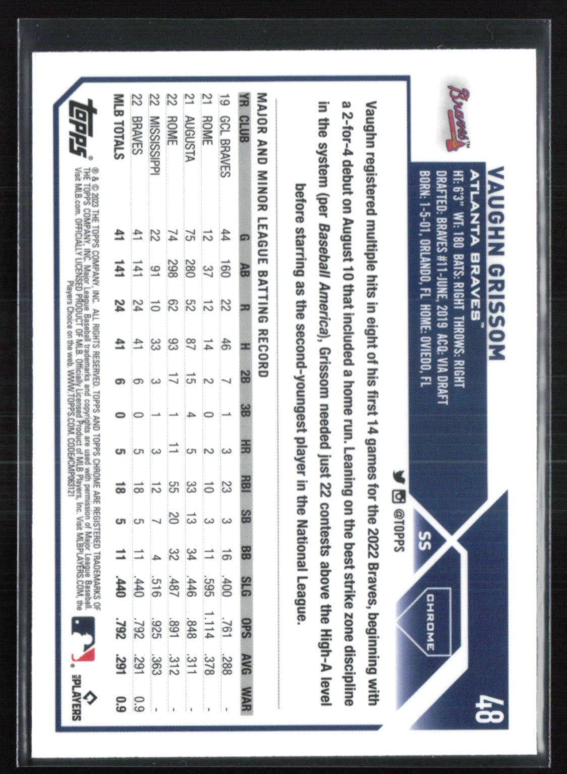 Vaughn Grissom RC Prism