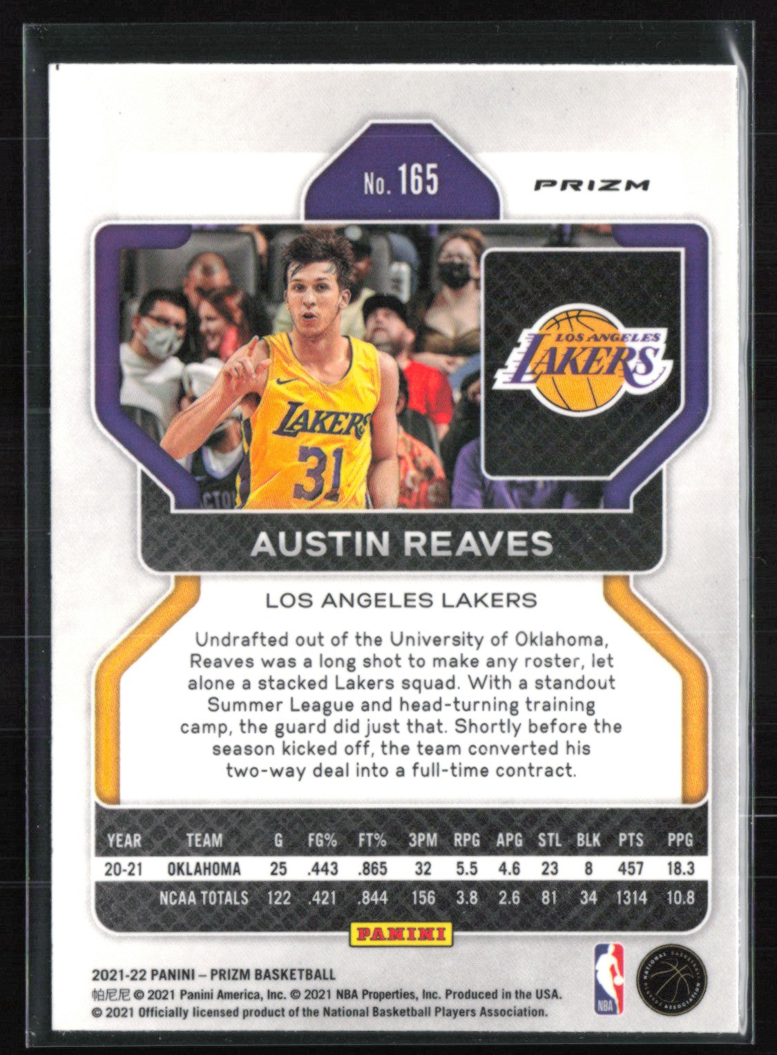 Austin Reaves RC Orange Cracked Ice