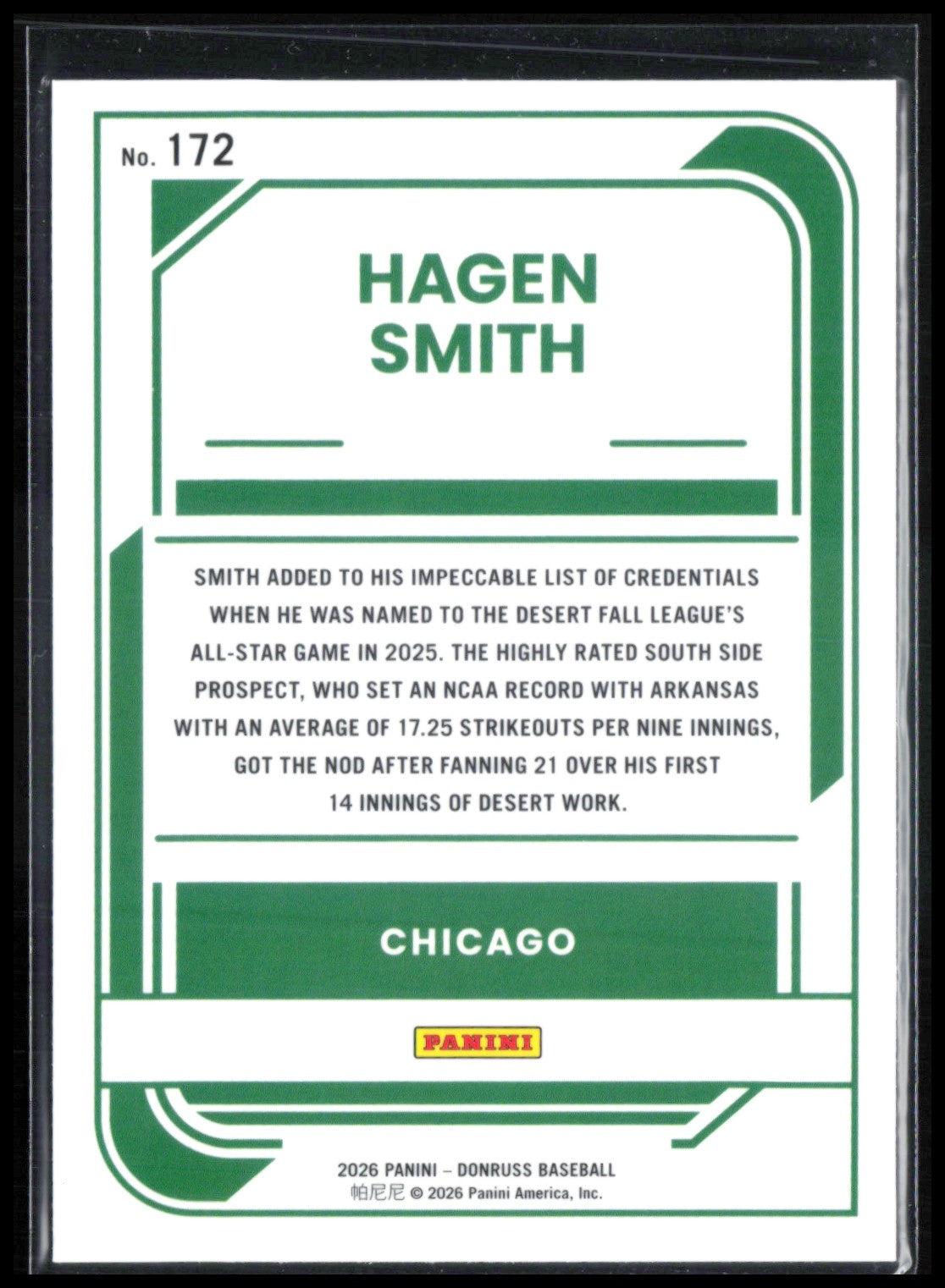Hagen Smith Rated Prospect