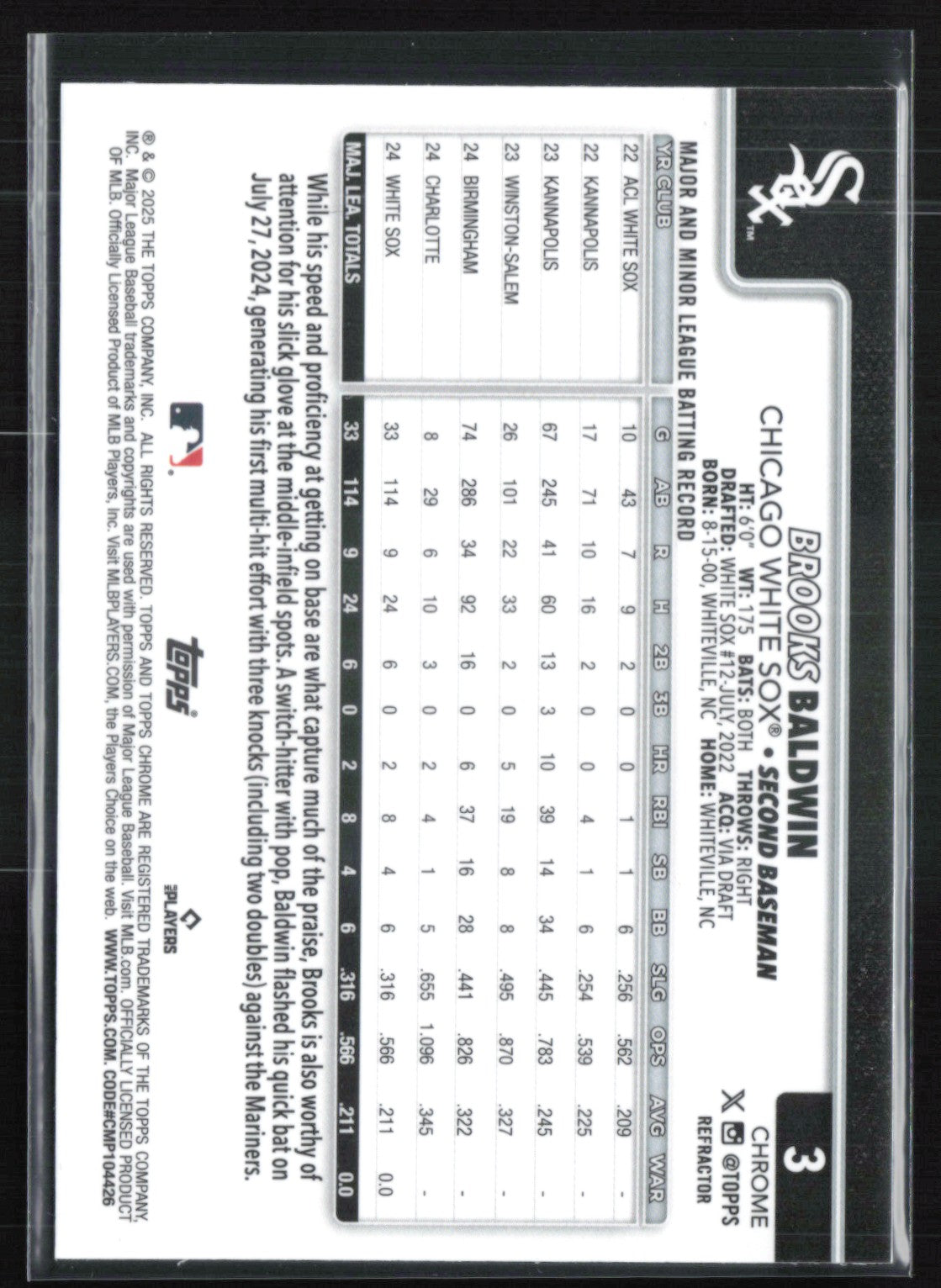 Brooks Baldwin RC Refractor