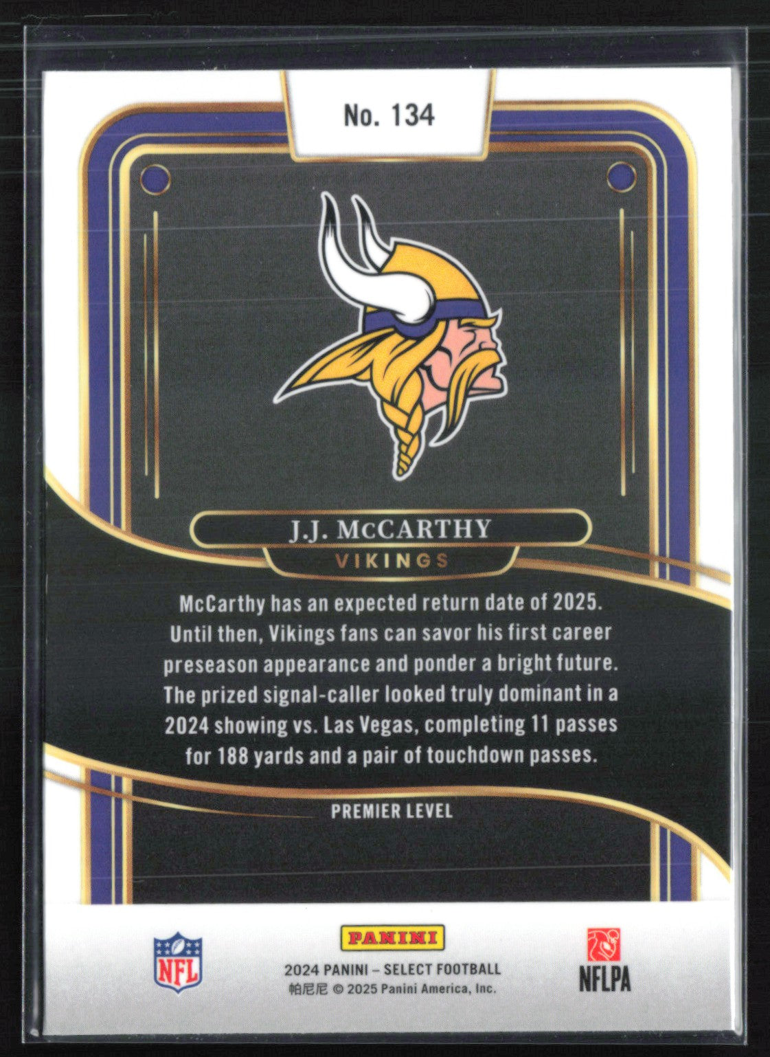 J.J. McCarthy RC Premier Level