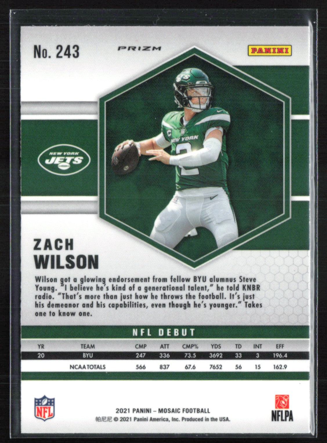 Zach Wilson RC Orange Mosaic