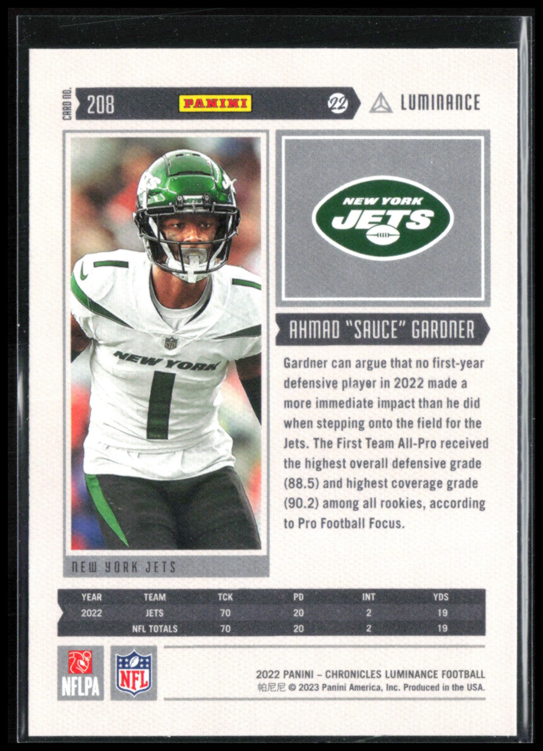 Ahmad Sauce Gardner RC