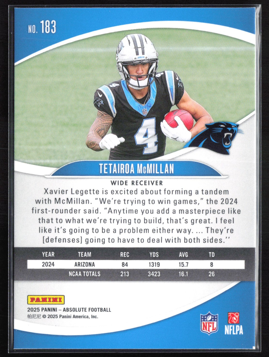 Tetairoa McMillan RC