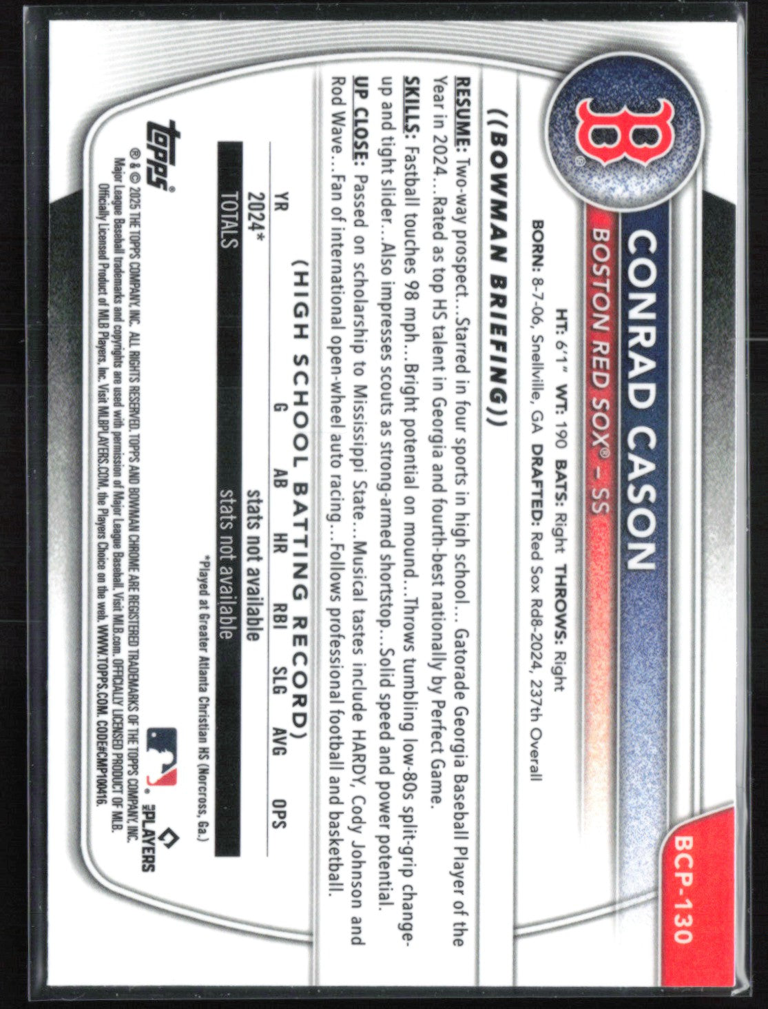 Conrad Cason 1st Bowman Reptilian