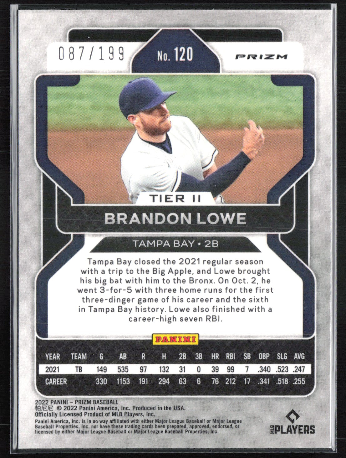 Brandon Lowe Blue Mojo /199