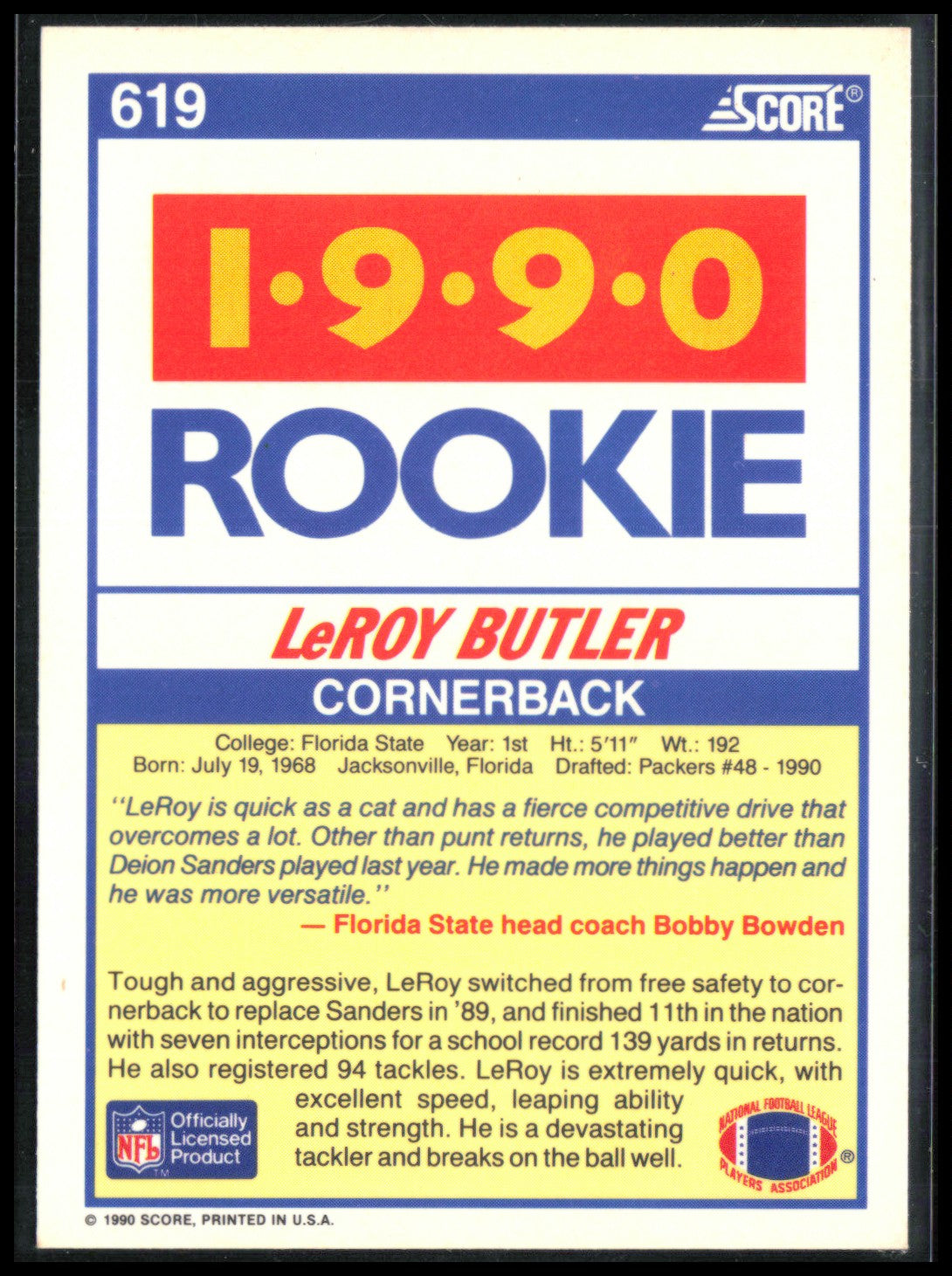 LeRoy Butler RC