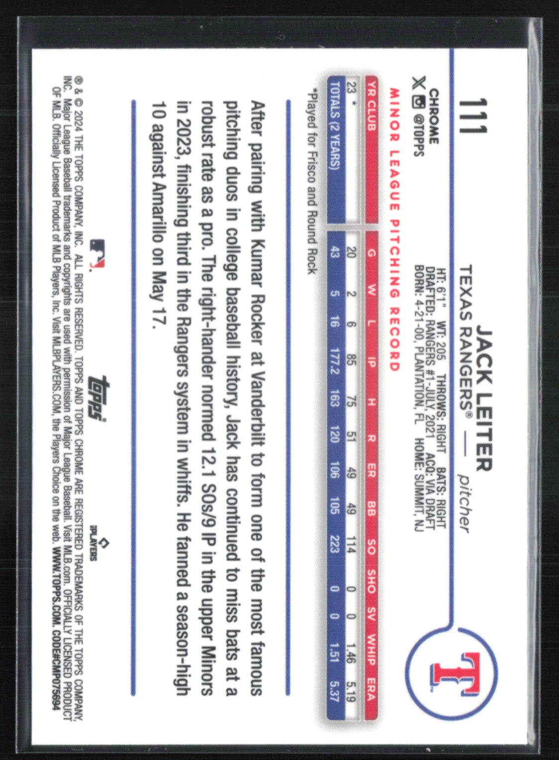 Jack Leiter RC X-Fractor