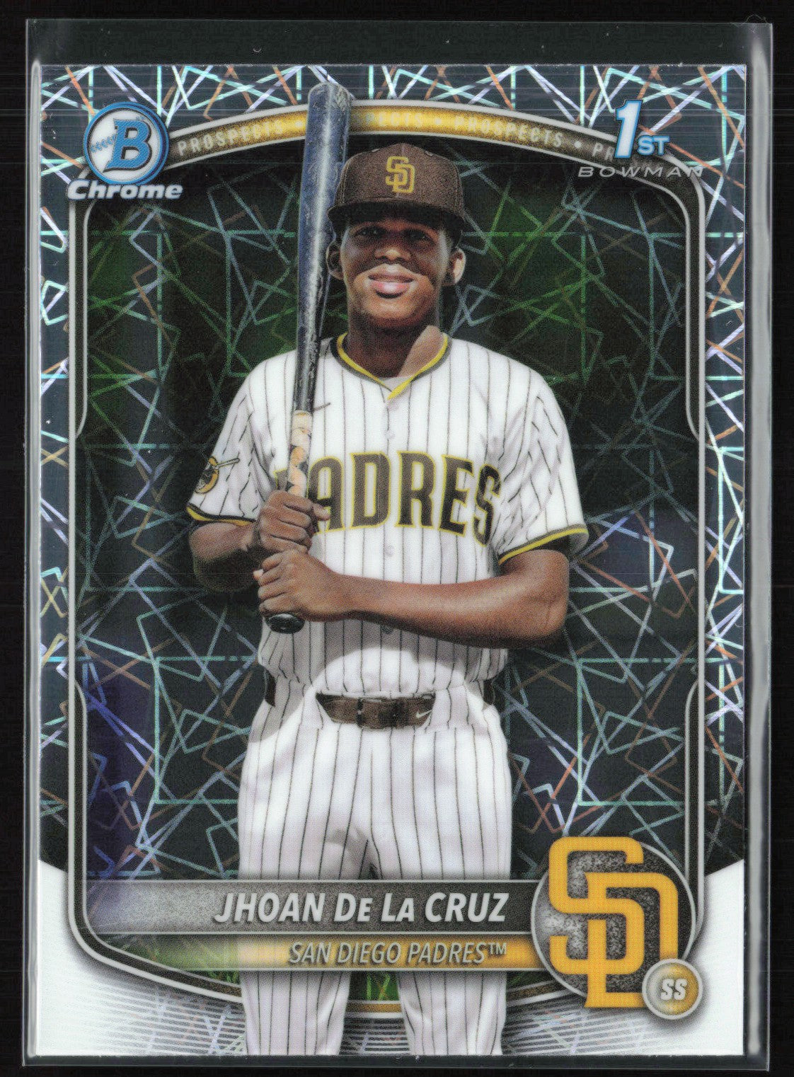 2025 Bowman Chrome Prospects BCP-223 Jhoan De La Cruz 1st BOwman