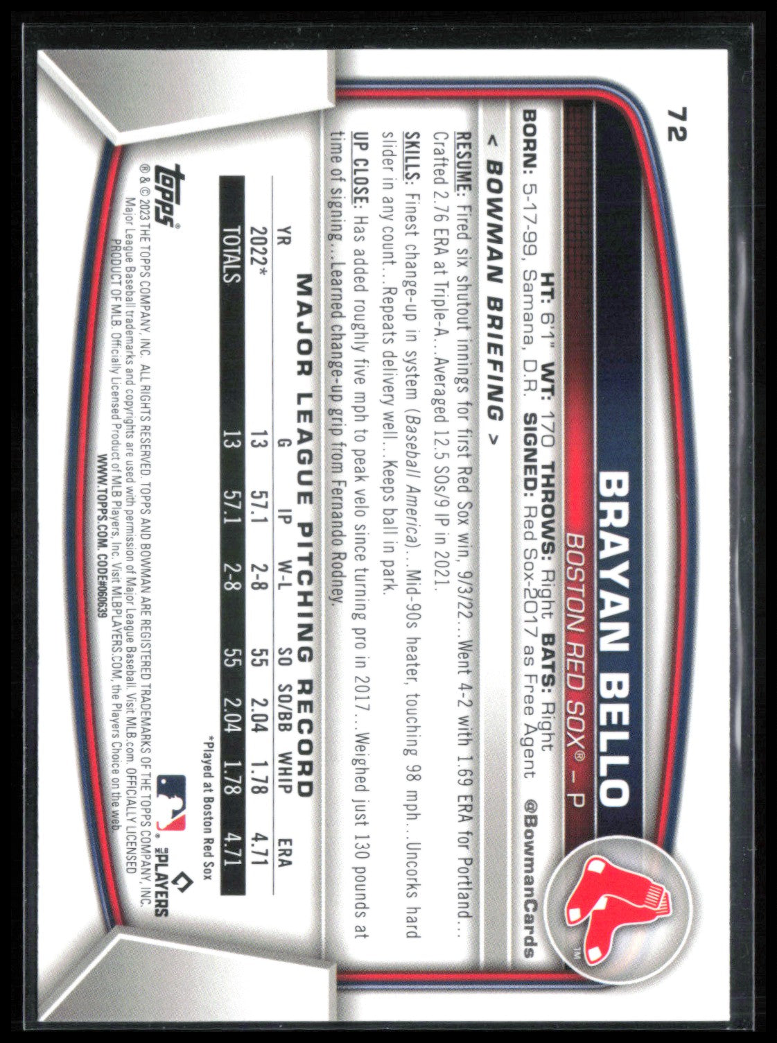 Brayan Bello RC