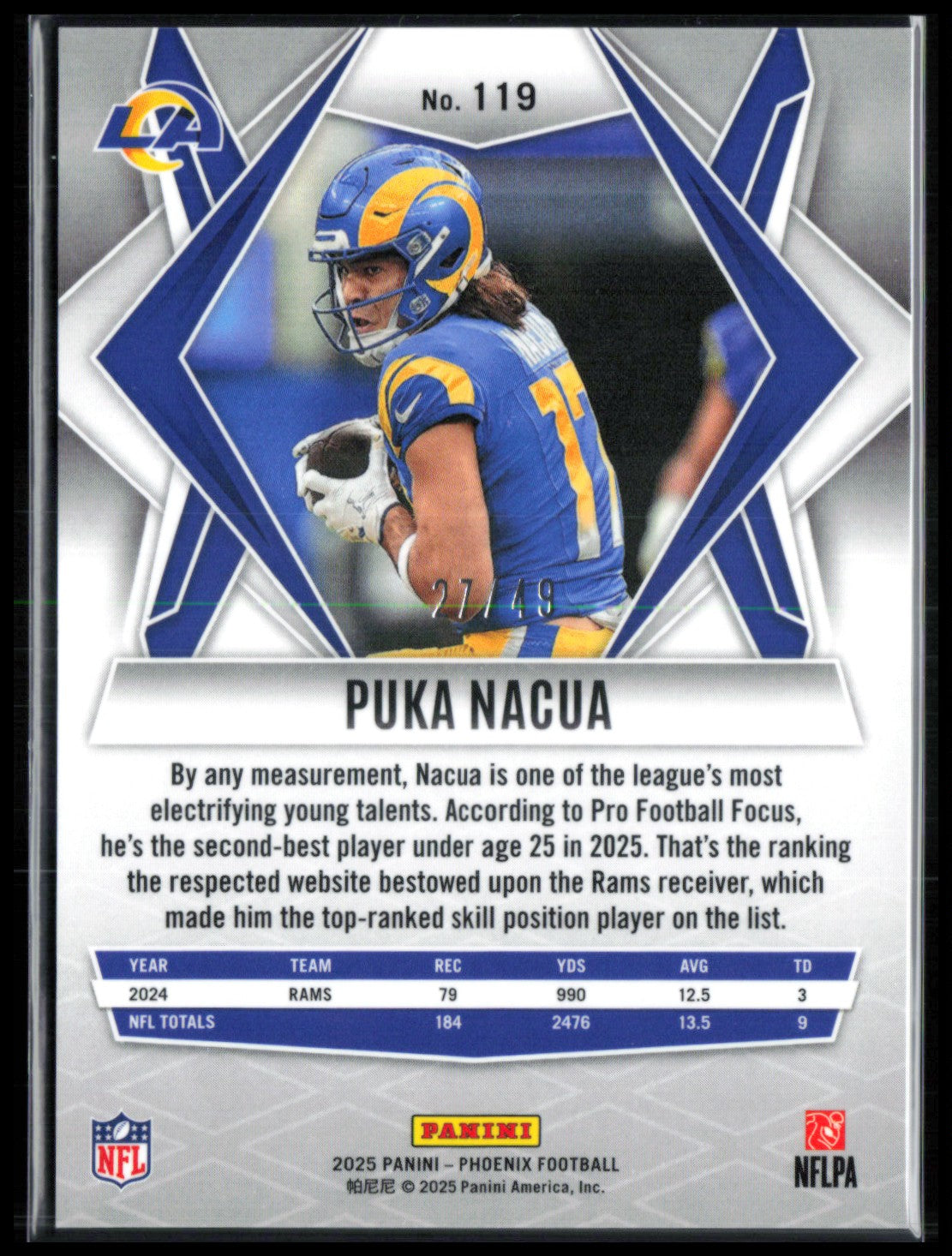 Puka Nacua Green Velocity /49 2025 Phoenix