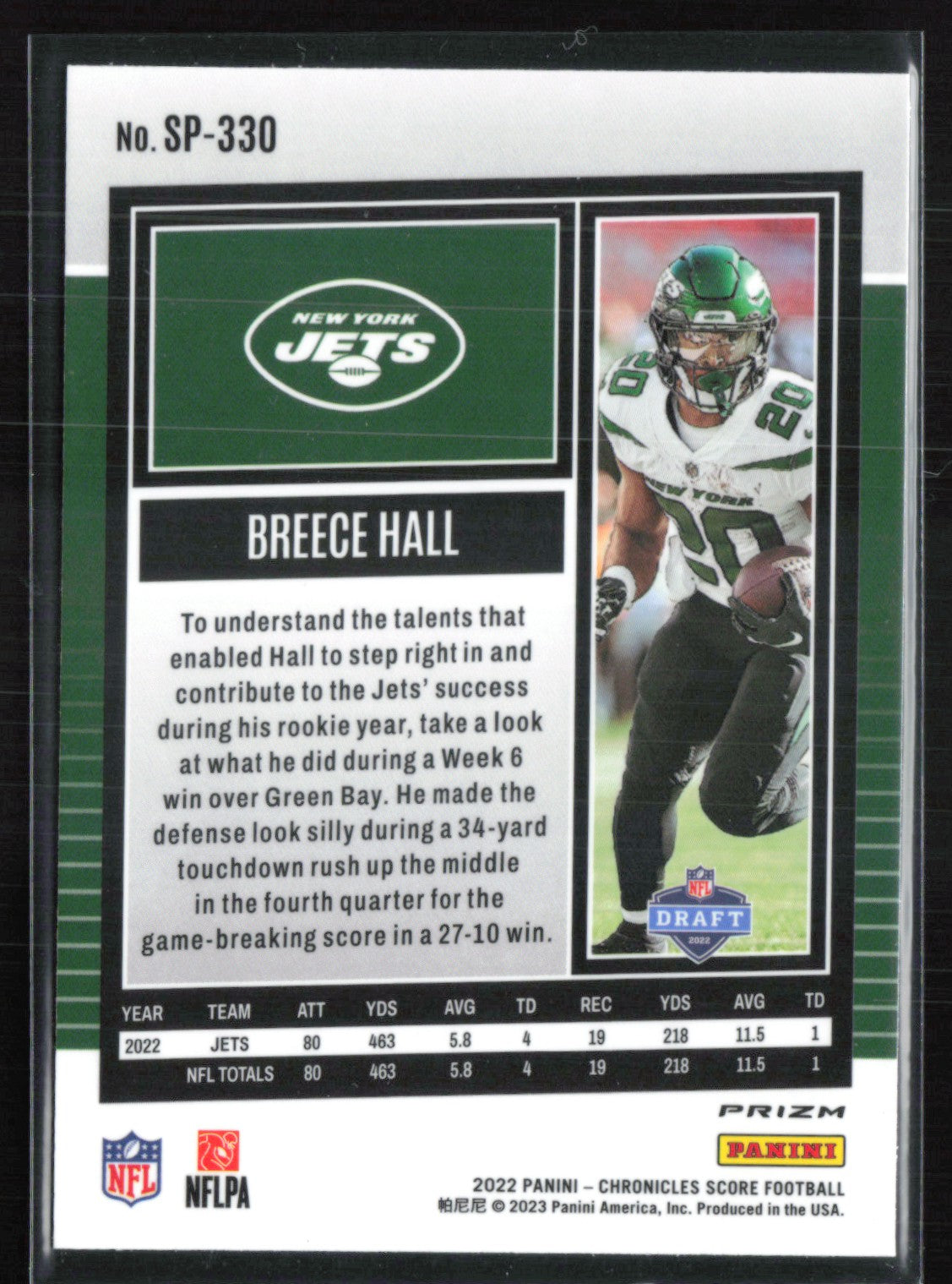 Breece Hall RC Silver