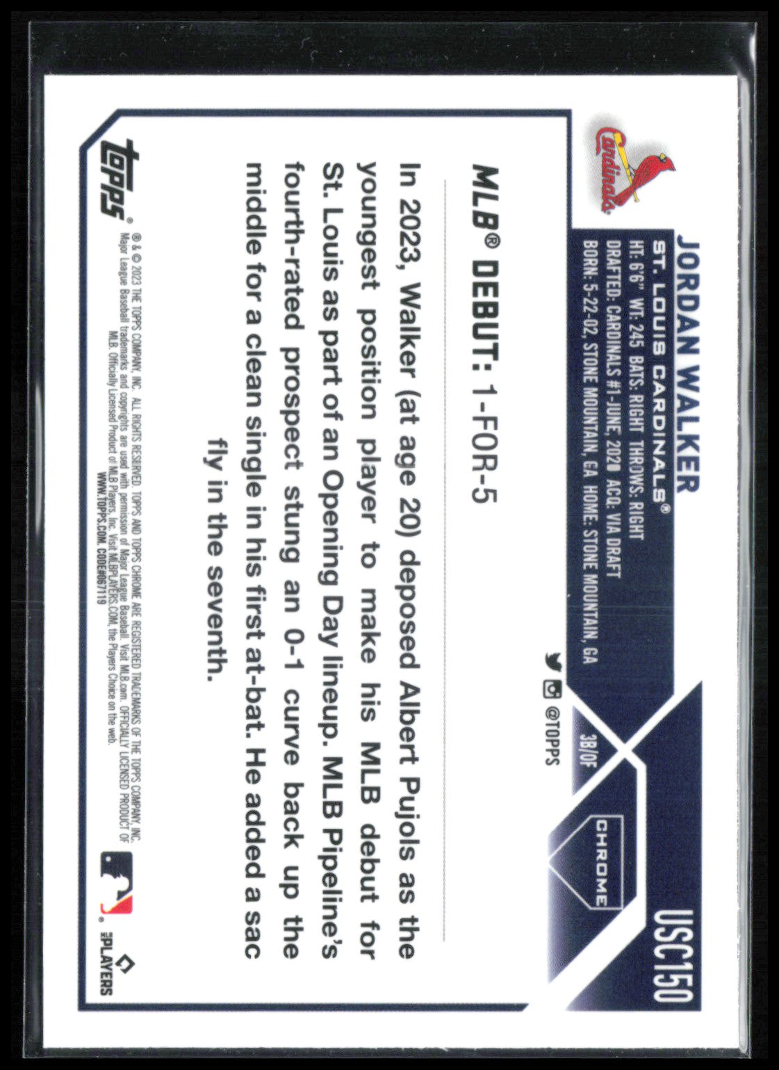 Jordan Walker RC Debut
