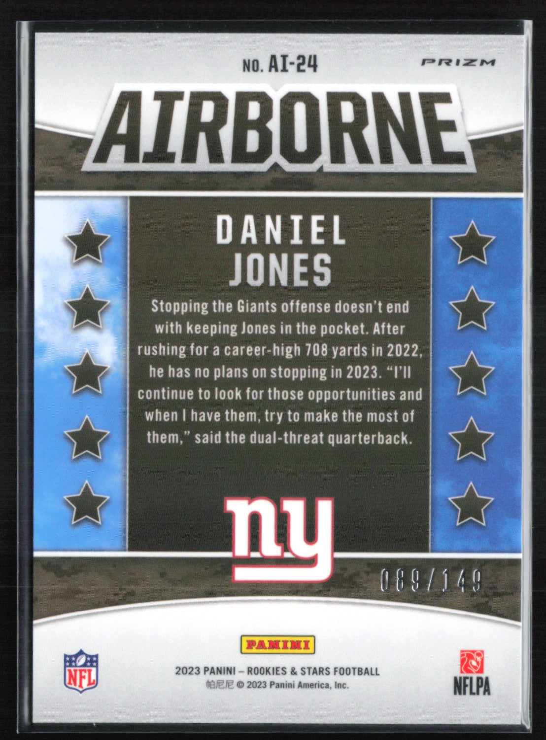 Daniel Jones Airborne Holo
