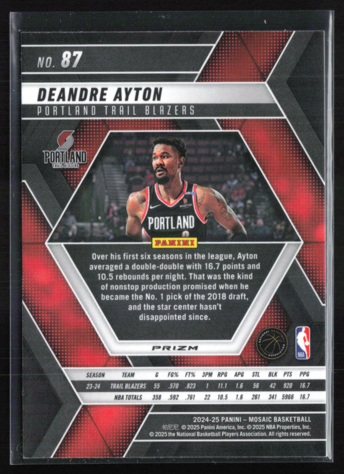 Deandre Ayton Mosaic Prizm