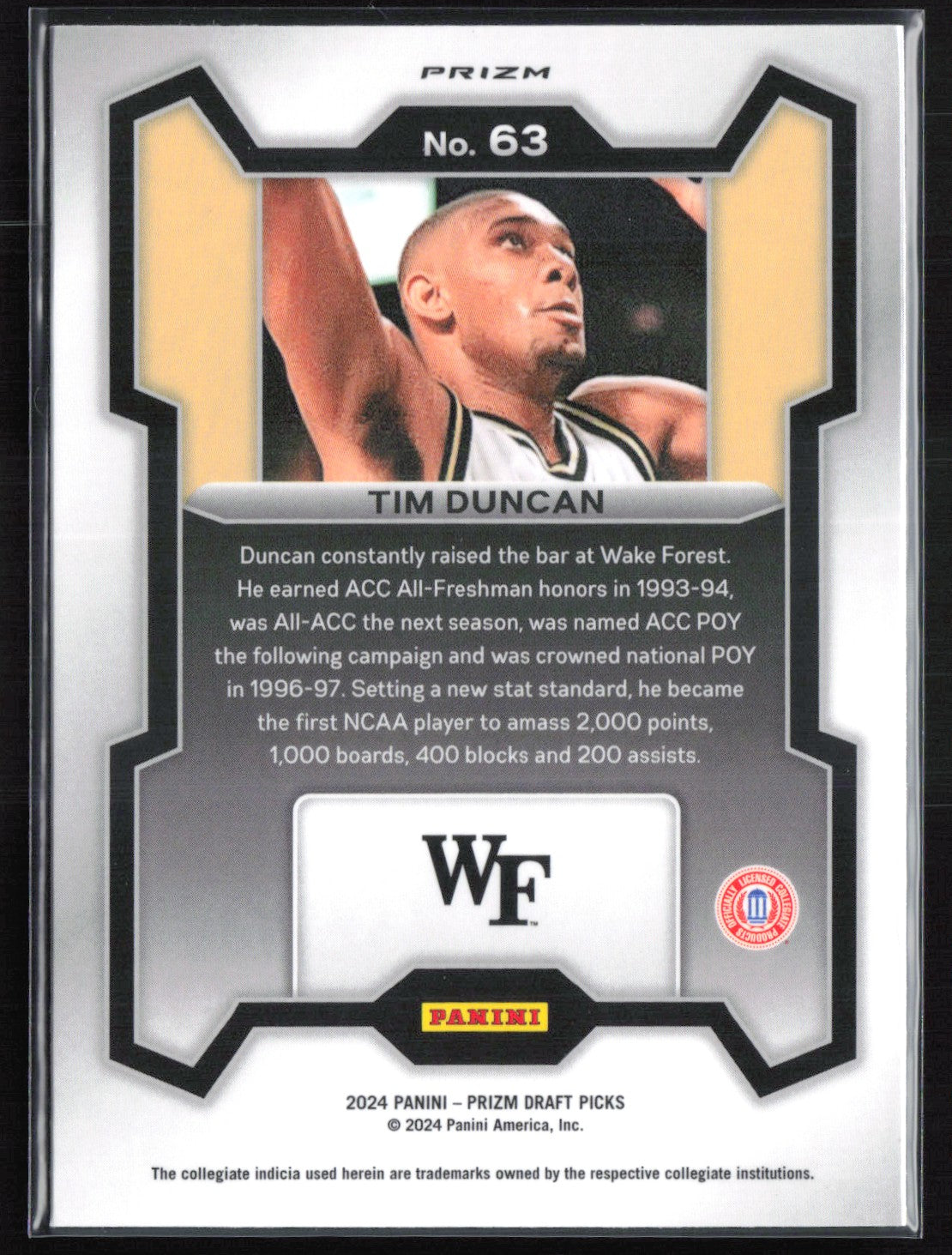 Tim Duncan Red Cracked Ice