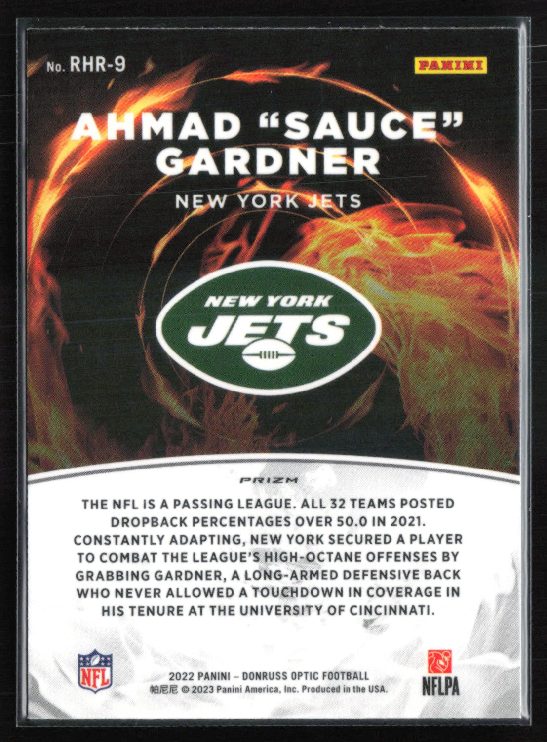 Ahmad Sauce Gardner RC Red-Hot Rookies Holo