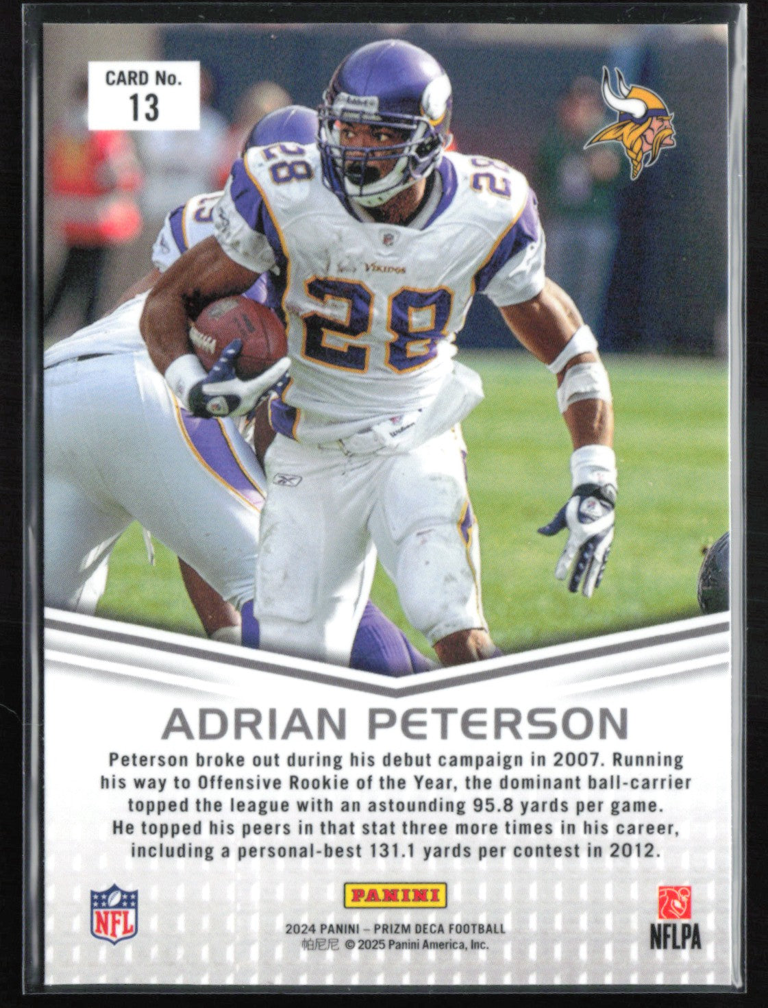 Adrian Peterson Prizm Deca
