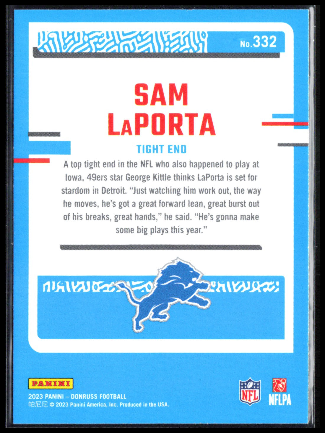 Sam LaPorta RC