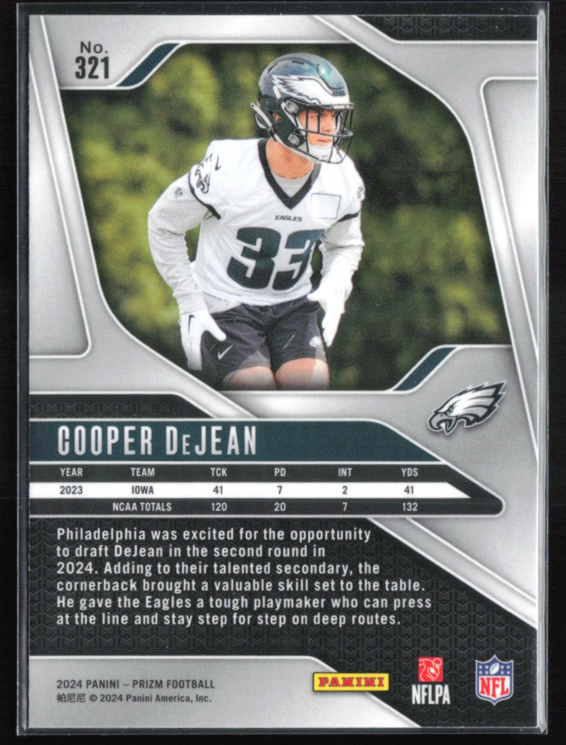 Cooper DeJean RC 2024 Prizm