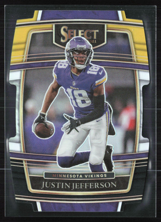 Justin Jefferson Gold Black Die-Cut