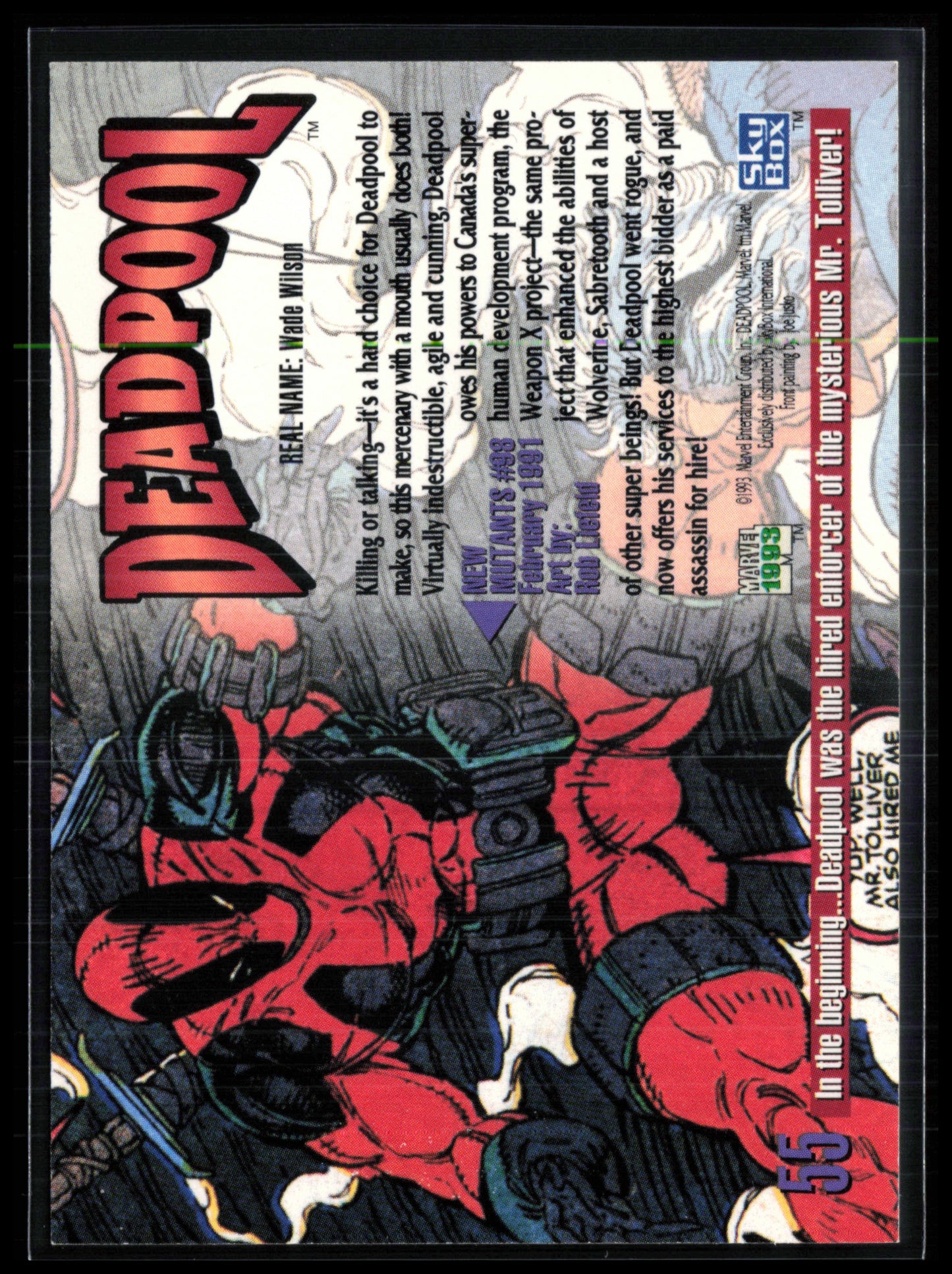 Deadpool 1993 Marvel Masterpieces