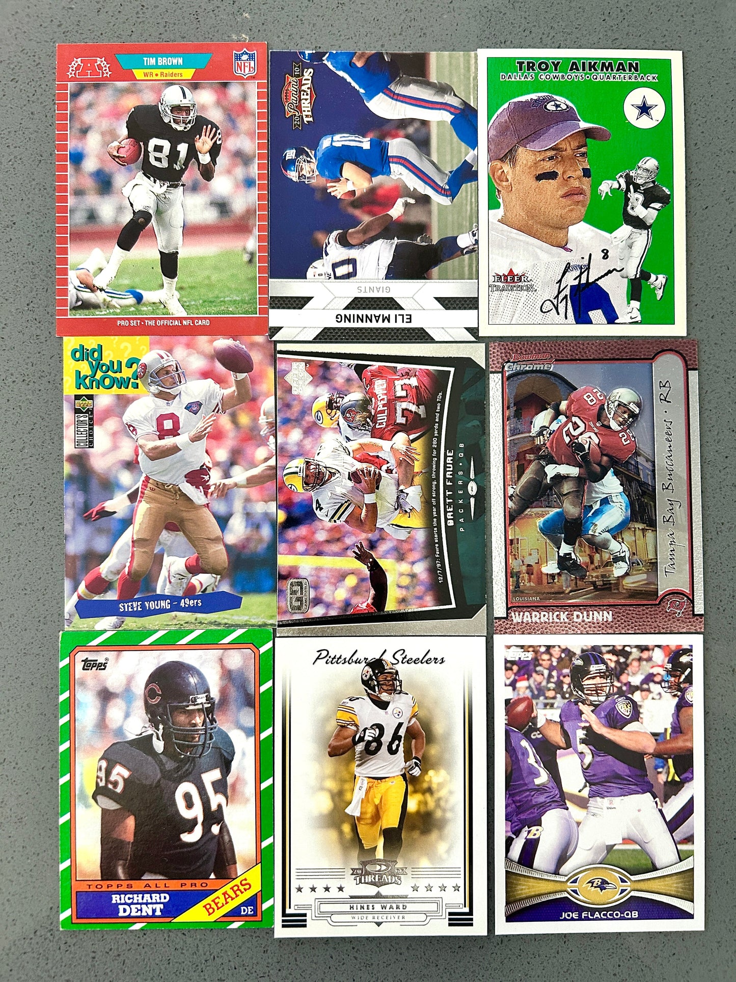 9-Card Mixed Football Lot #074