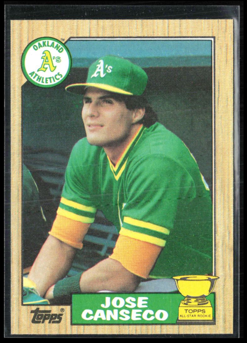 Jose Canseco 1987 Topps Rookie Cup