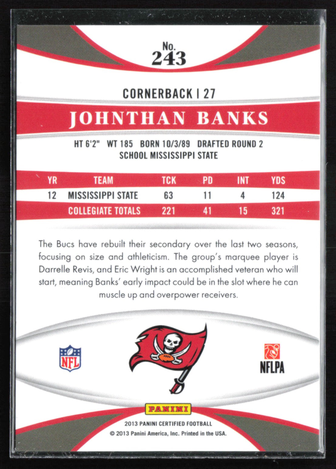 Johnthan Banks RC /999