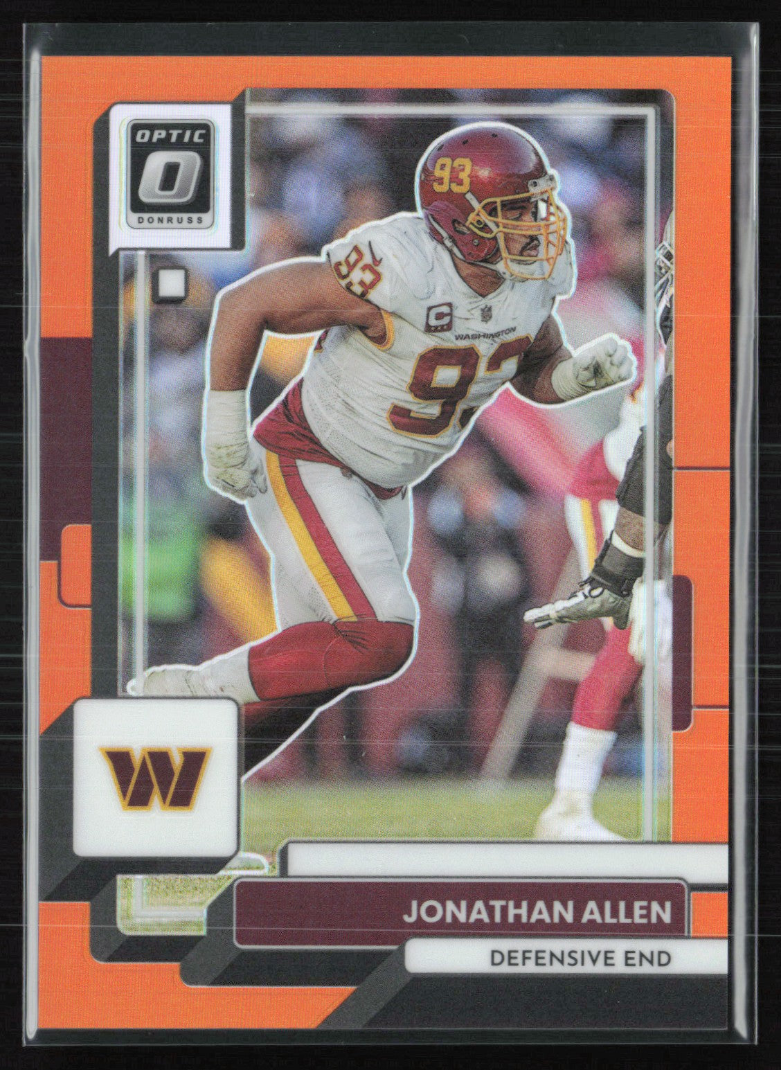 2022 Donruss Optic Orange 198 Jonathan Allen Orange /199 066/199