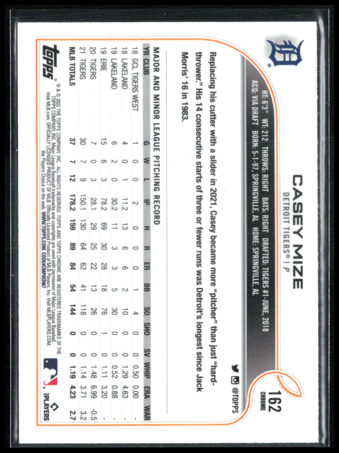 Casey Mize Prism Refractor