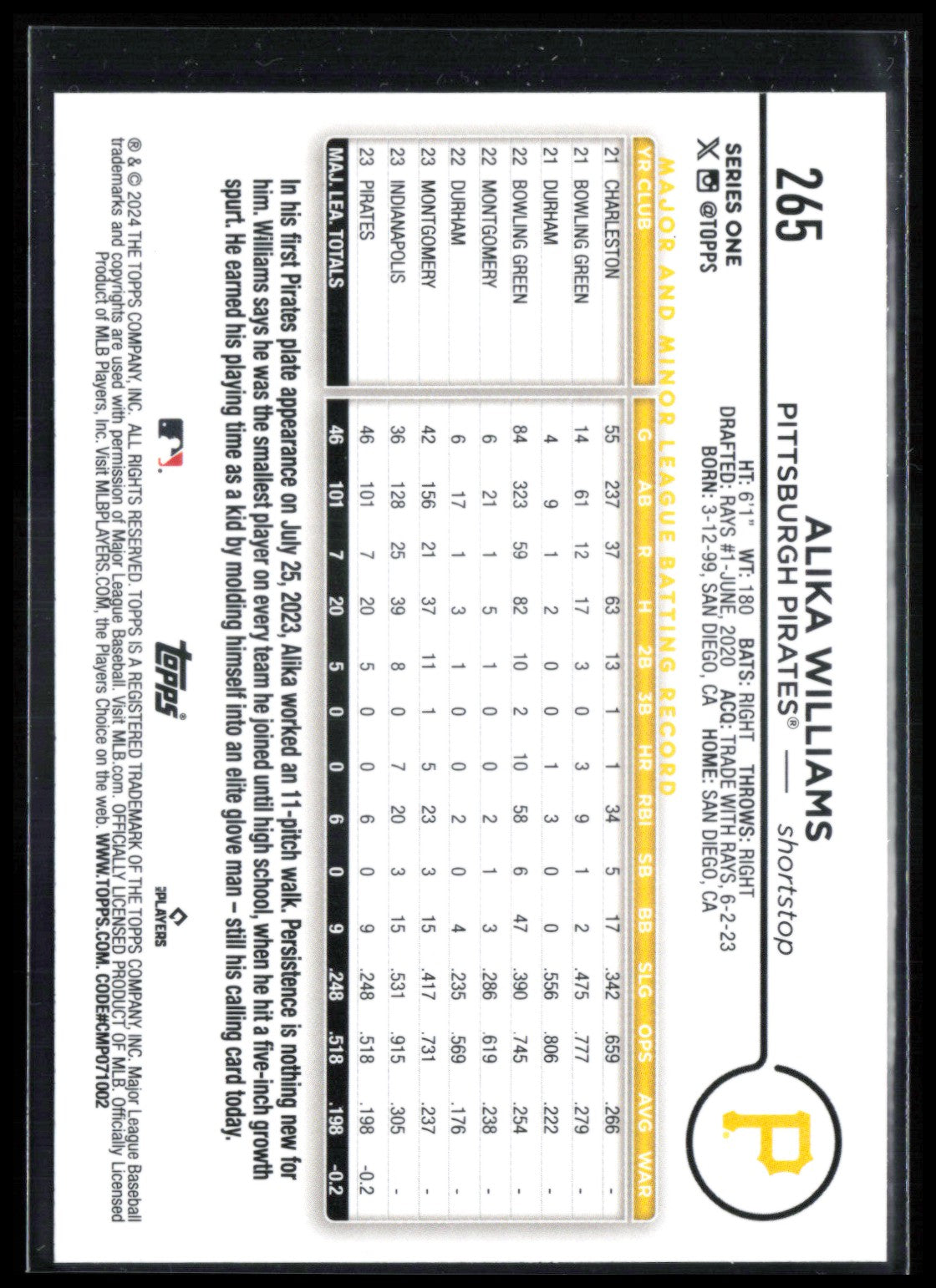 Alika Williams RC