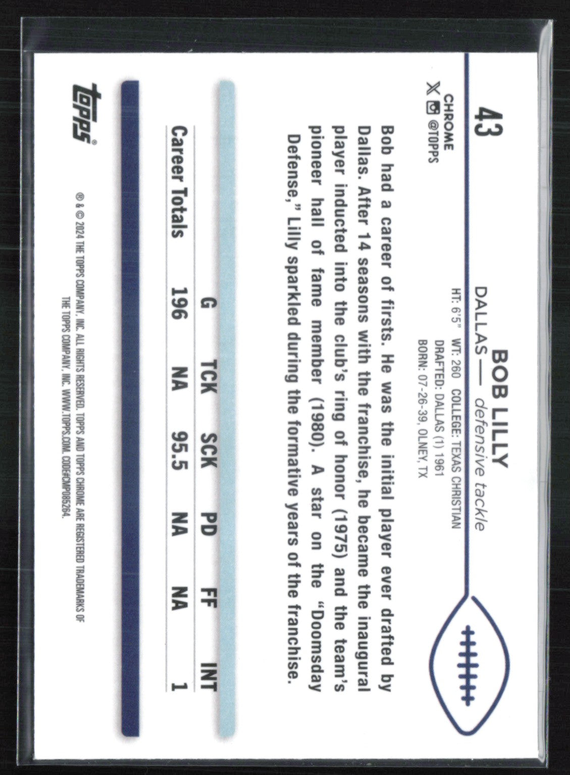 Bob Lilly Pink Refractor