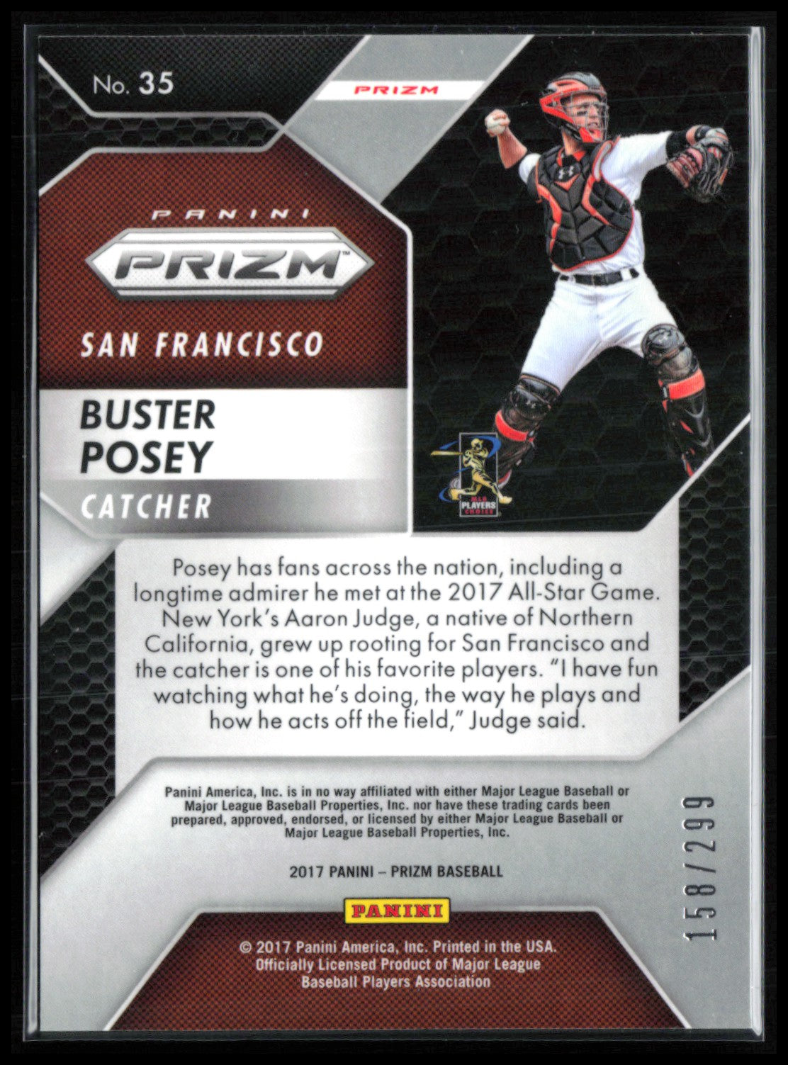 Buster Posey Light Blue /299