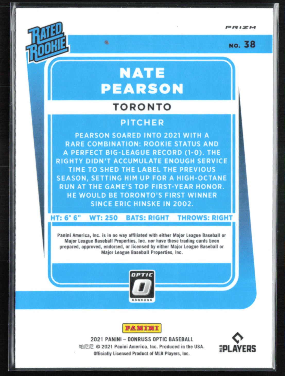 Nate Pearson RC Holo