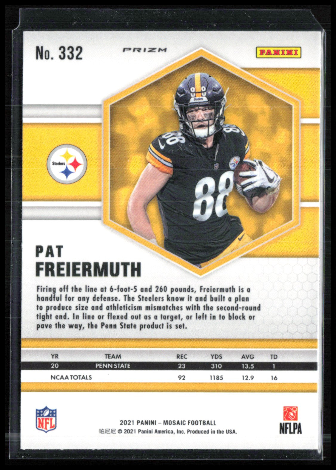 Pat Freiermuth RC Red Green