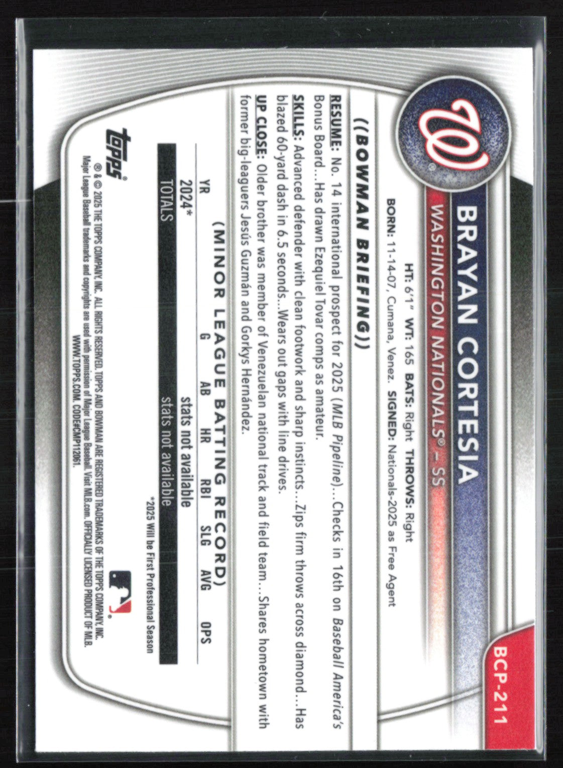 Brayan Cortesia 1st Bowman