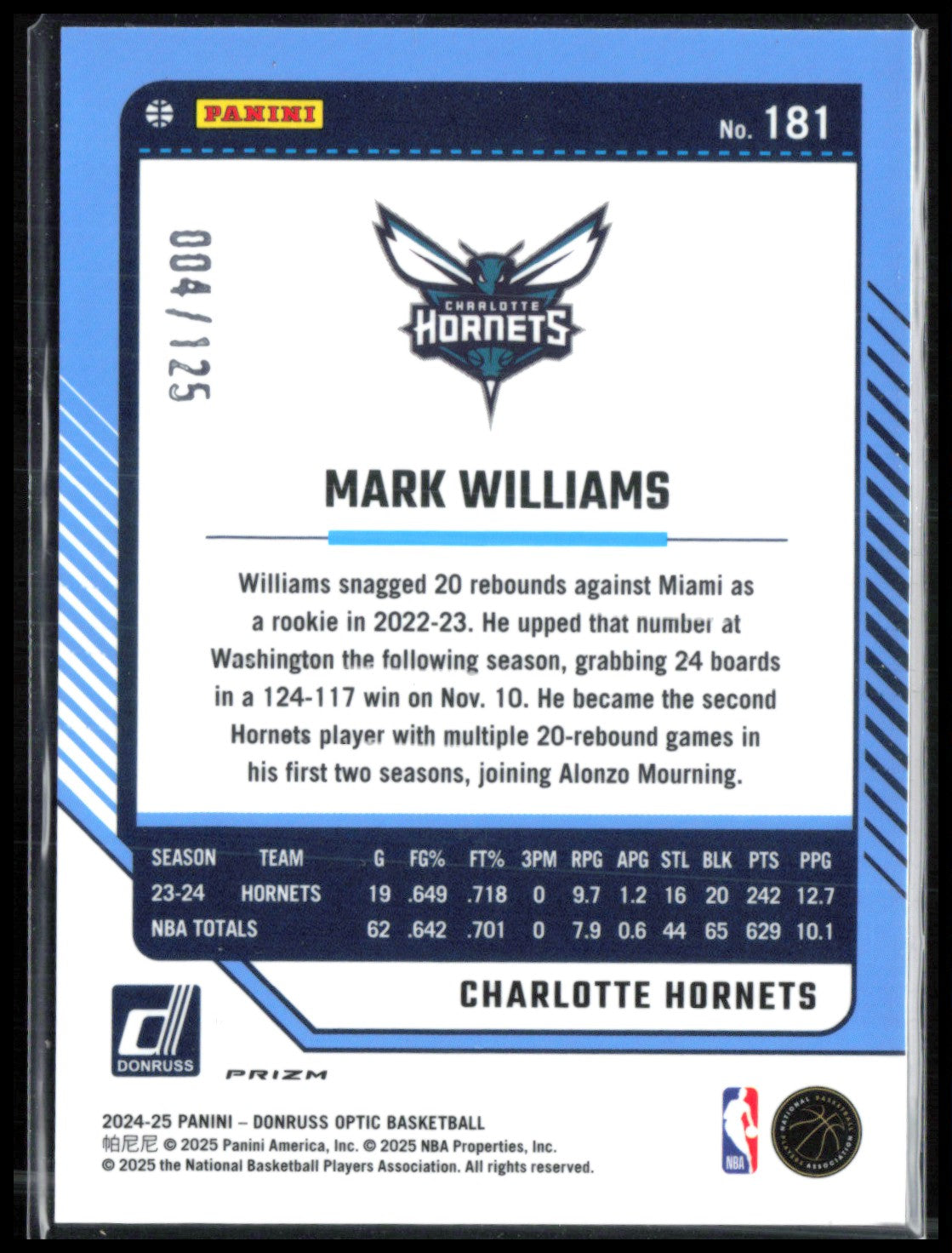 Mark Williams Bronze Velocity /125