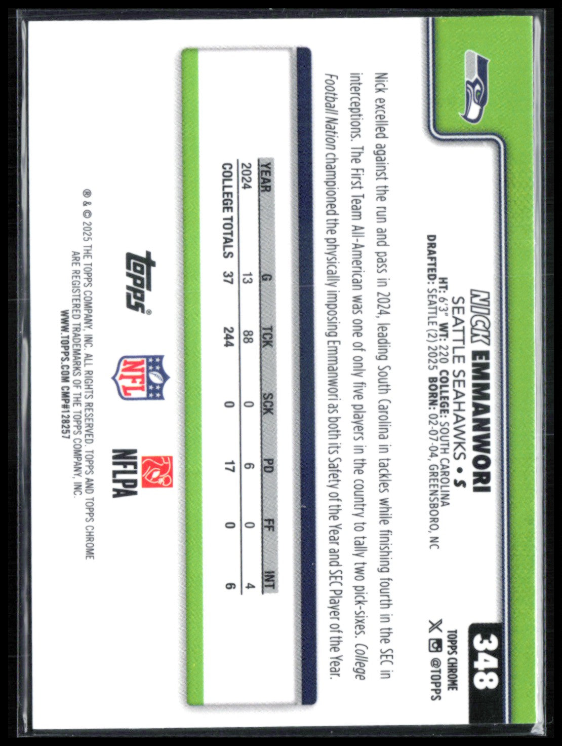 Nick Emmanwori RC