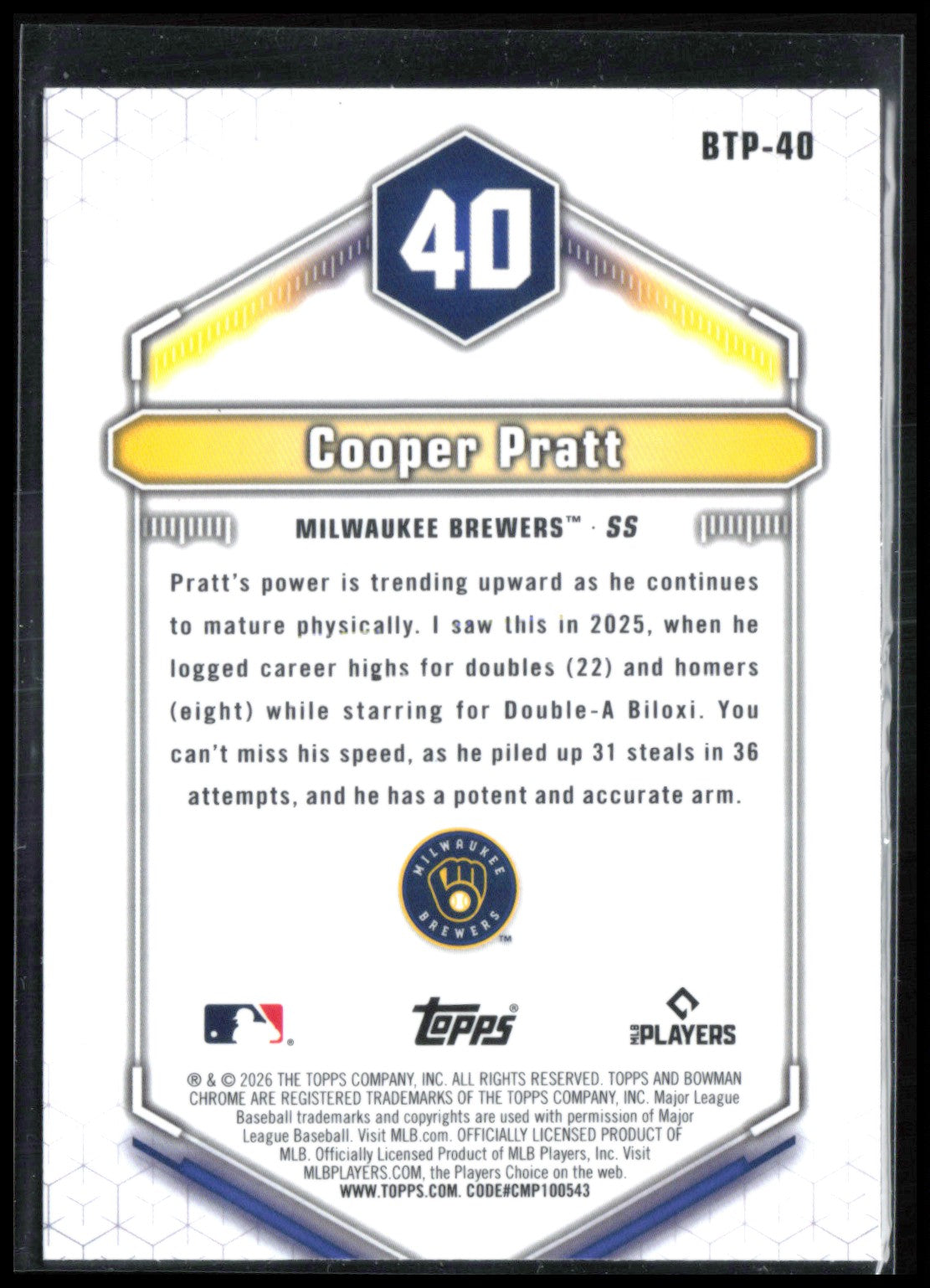 Cooper Pratt Top 100