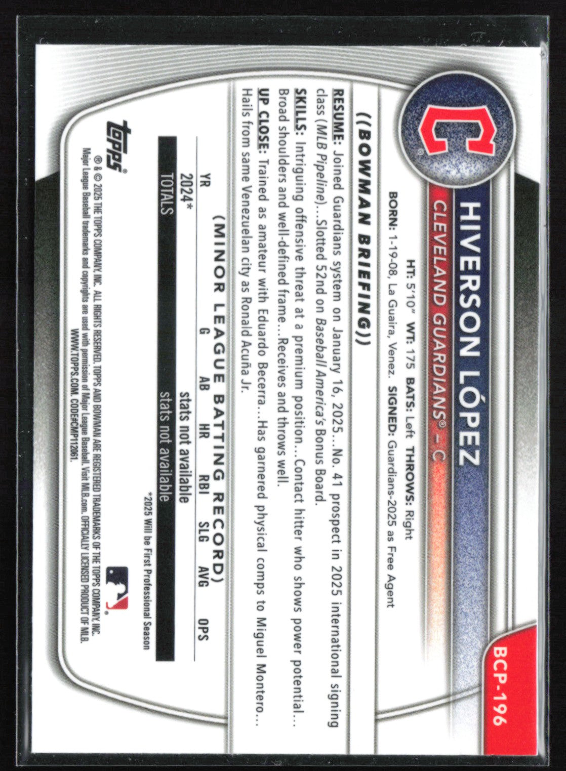 Hiverson Lopez 1st Bowman