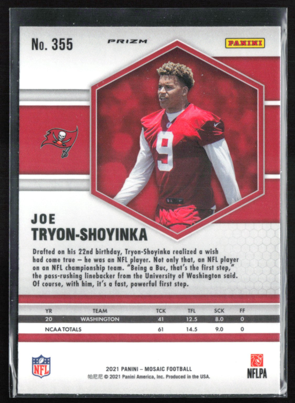 Joe Tryon-Shoyinka RC Mosaic Prizm