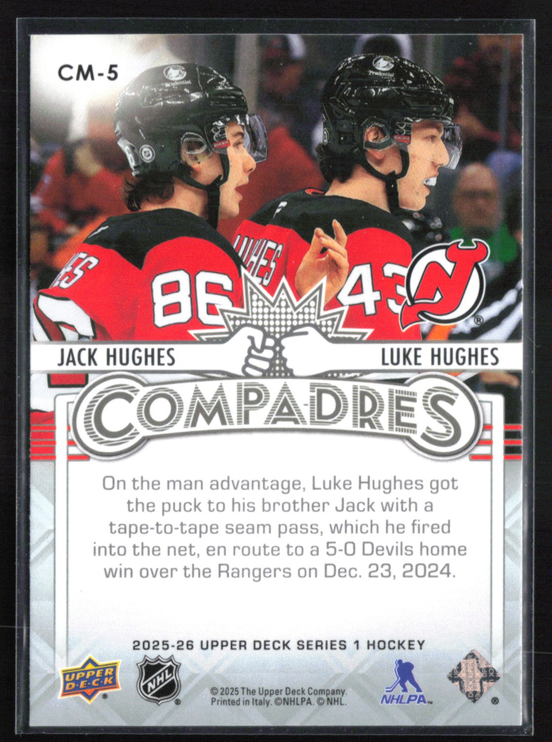 Jack Hughes/Luke Hughes Compadres