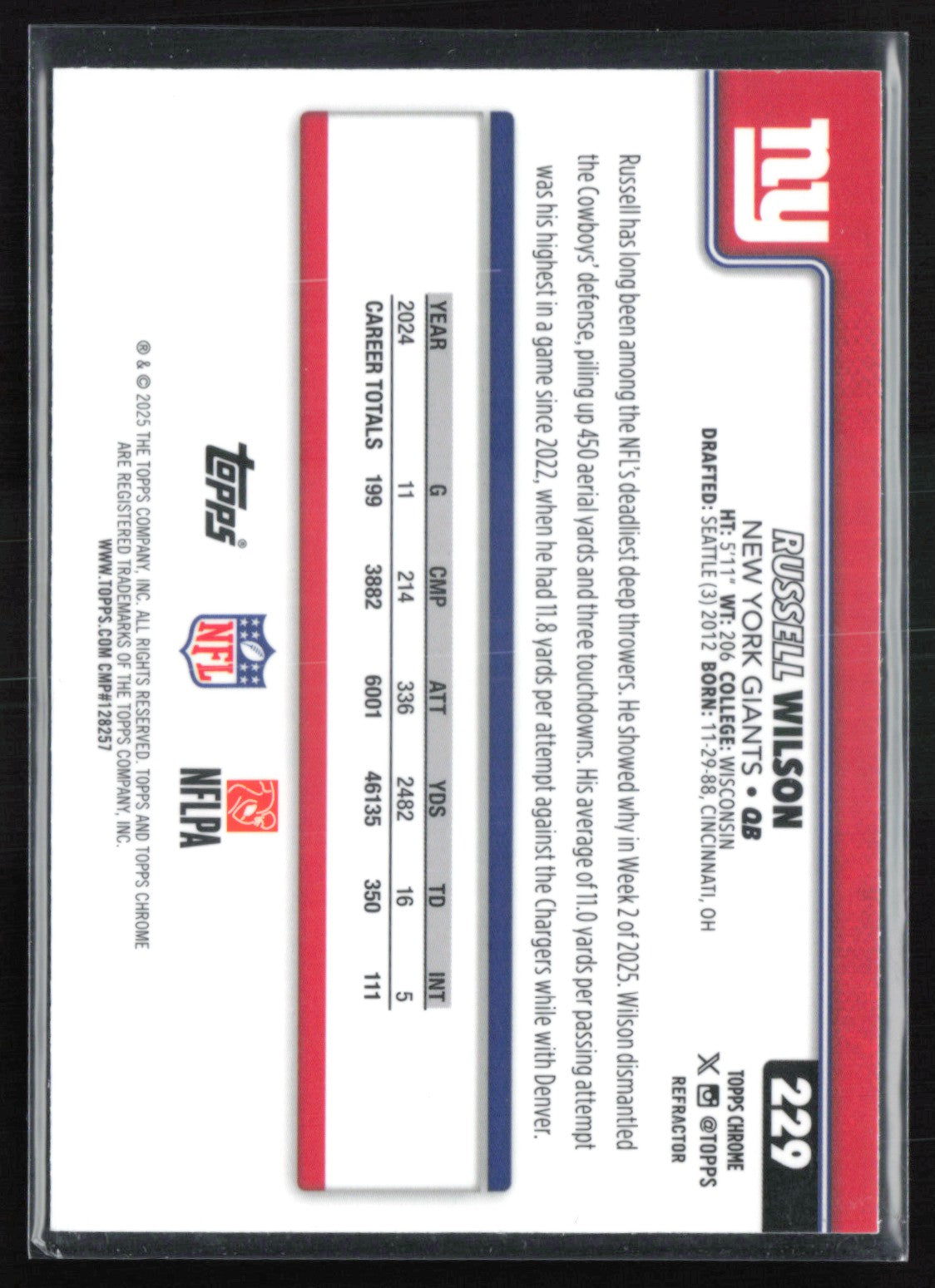 Russell Wilson Refractor