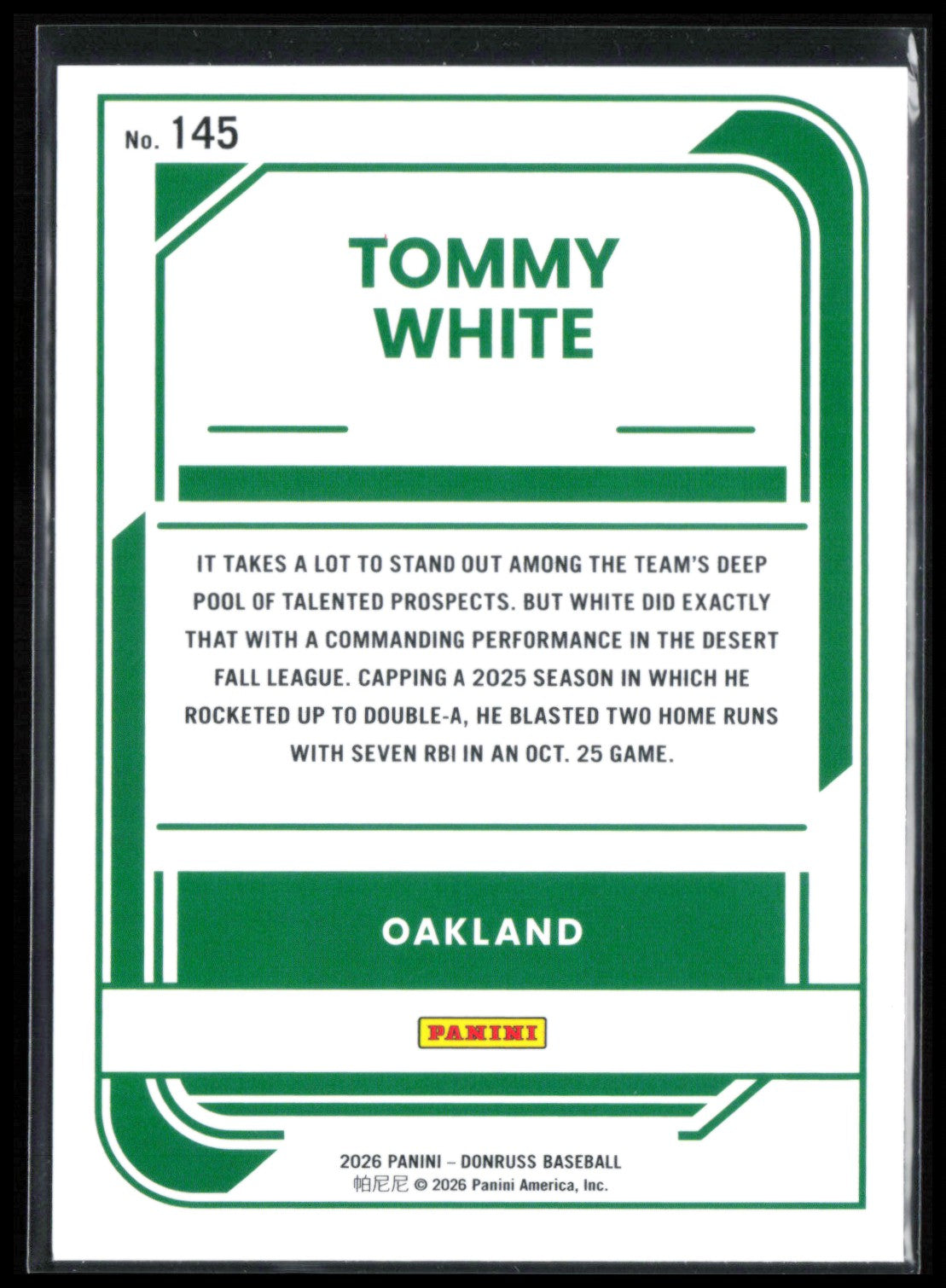 Tommy White Rated Prospect Liberty