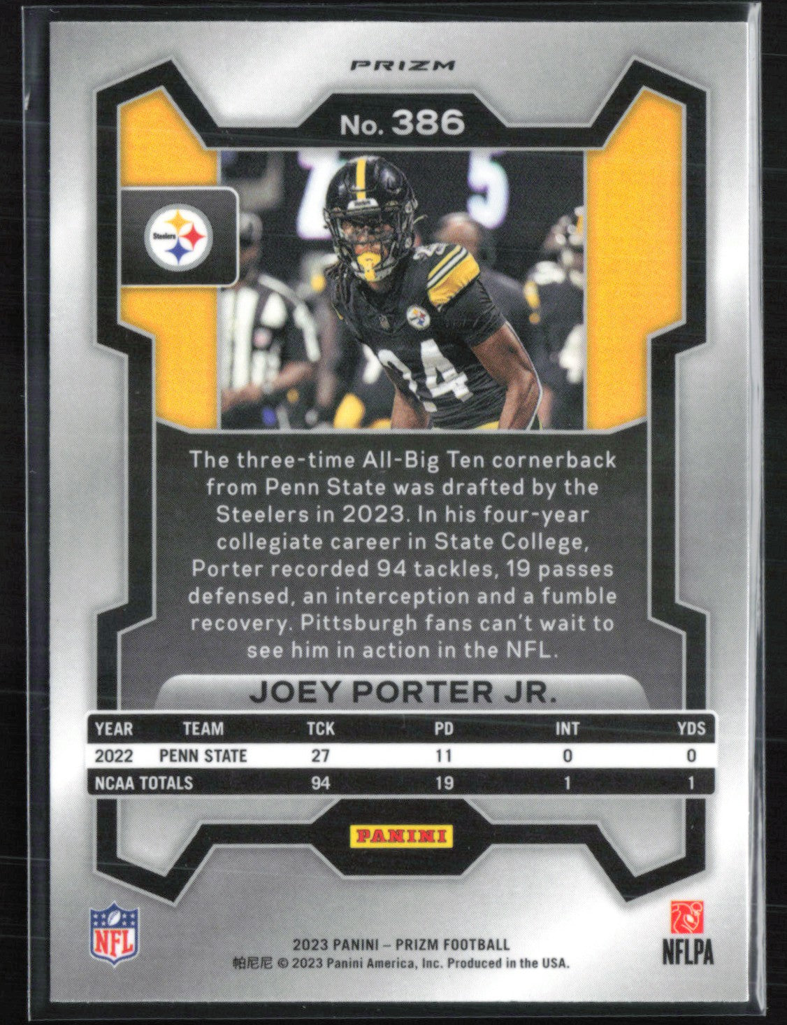 Joey Porter Jr. RC Silver Prizm