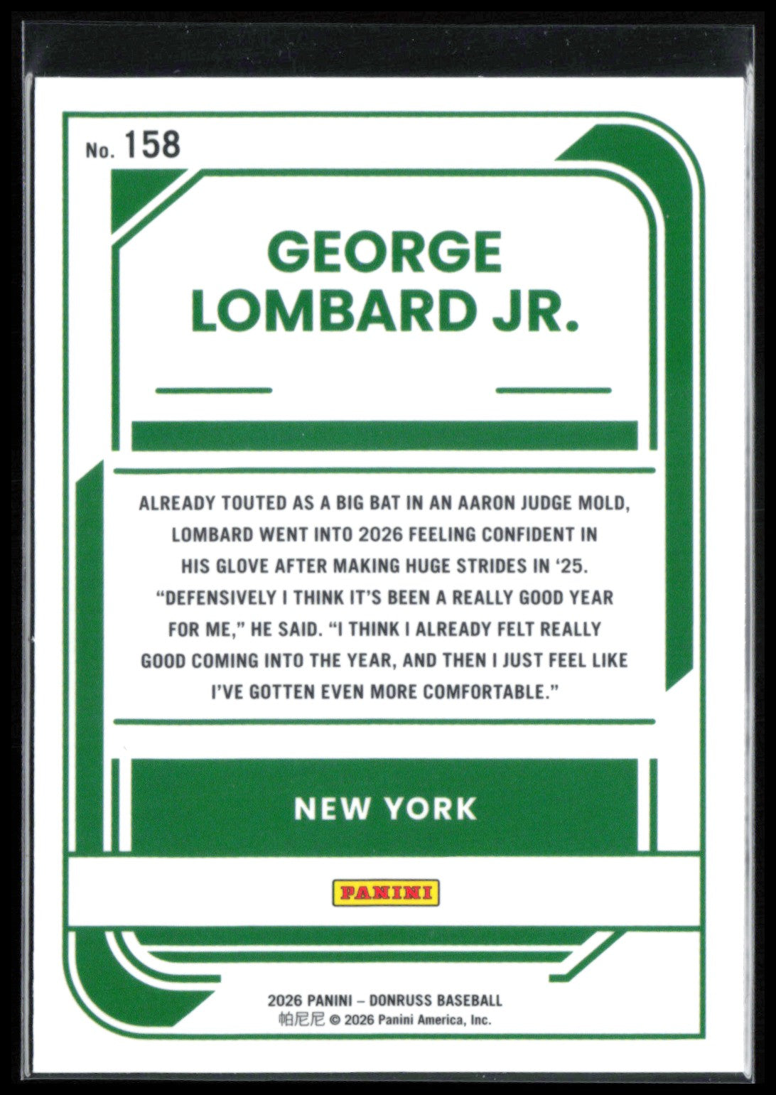 George Lombard Jr Rated Prospect
