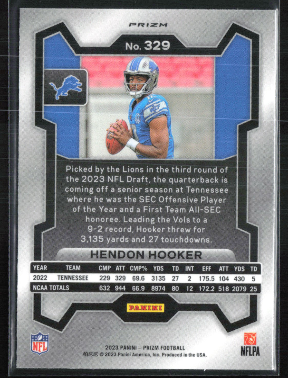 Hendon Hooker RC Green Wave