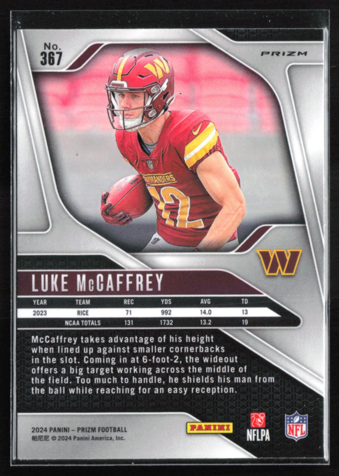 Luke McCaffrey RC Orange Laser